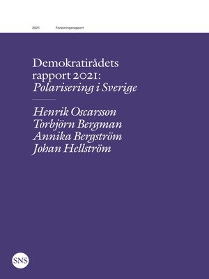 cover image of Demokratirådets rapport 2021